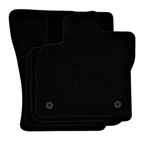 EgriAuto plyšový textilný koberec čierny Seat Tarraco 2019-vyšší 4 ks