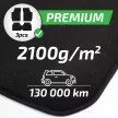 EgriAuto plyšové textilné koberce čierny Landcruiser 120 2002-2008 3 ks