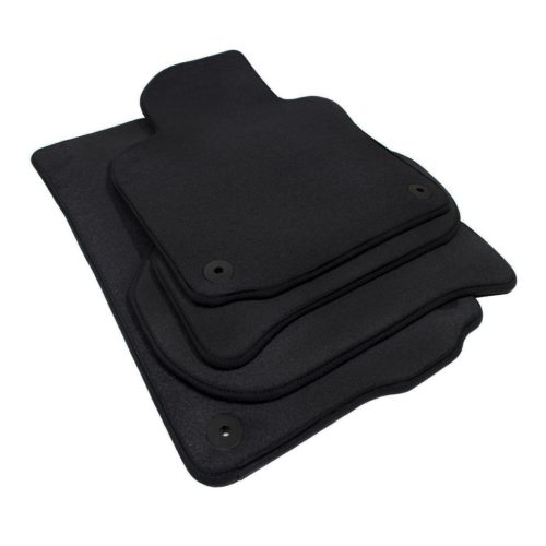 EgriAuto plyšový textilný koberec čierny VW Scirocco 2008-vyšší 4 ks