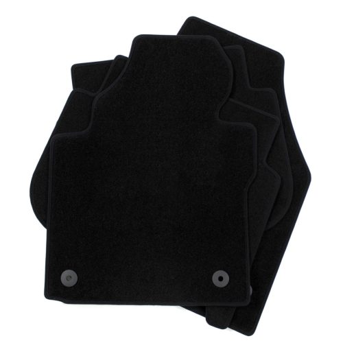 EgriAuto plyšový textilný koberec čierny VW Touran 2011-2015 4 ks