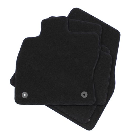 EgriAuto plyšový textilný koberec čierny VW Touran 2016- 4 ks