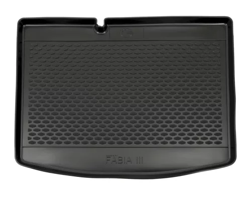 EgriAuto normálna čierna gumová vaňa do kufra Skoda Fabia III hatchback 2015-2021