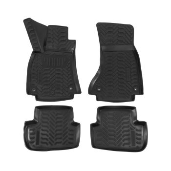   EgriAuto Prémiové 3D gumové autokoberce s uchytením Audi A4 B8 03/2008-2014 4 ks
