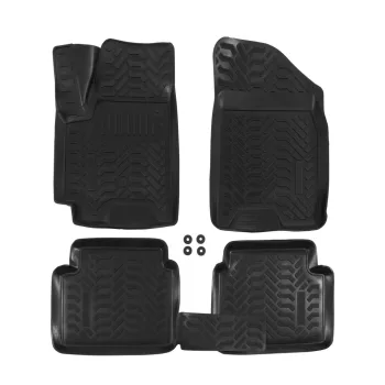   EgriAuto 3D prémiové gumové koberce s patentkami Hyundai Santa Fe III 4 ks 2013-2018