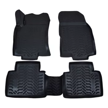   EgriAuto 3D prémiové gumové koberce s patentkami Nissan X-Trail T30 2001-2007