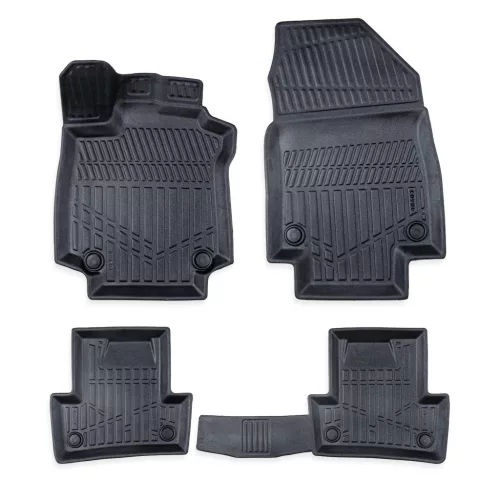 EgriAuto 3D prémiové gumové koberce s patentkami Renault Clio 3 2005-2012- 4 ks