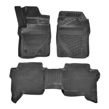   EgriAuto Prémiový 3D Gumové autokoberce s uchytením VOLKSWAGEN Amarok 2023-