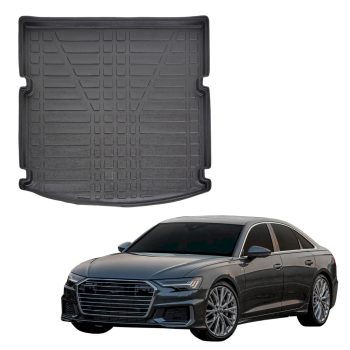   EgriAuto čierne protišmykové autokoberce Audi A6 C8 Sedan 2018-