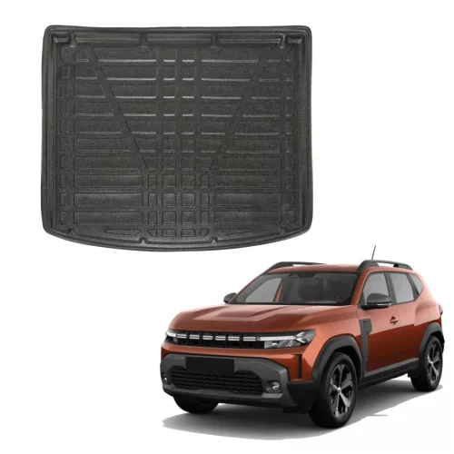 EgriAuto čierna protišmyková vaňa do kufra Dacia Duster 4WD 2024- (horný úroveň)