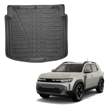   EgriAuto čierna protišmyková vaňa do kufra Dacia Duster 4x2 Hybridný- (dolný nosič)-2024-