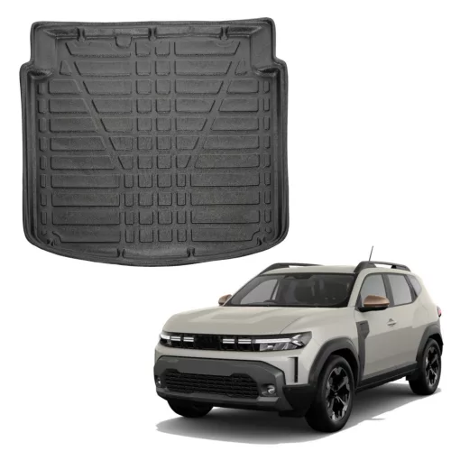 EgriAuto čierna protišmyková vaňa do kufra Dacia Duster 4x2 Hybridný- (dolný nosič)-2024-