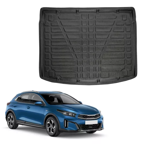 EgriAuto čierna protišmyková vaňa do kufra Kia XCeed 2019- (horný nosič)