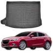 EgriAuto čierna protišmyková vaňa do kufra Mazda 3 Hatchback 2013-2018