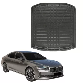   EgriAuto čierna protišmyková vaňa do kufra Skoda Superb Sedan 2024-