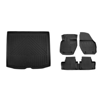   Prémiové gumové autokoberce a gumová vana do kufra Volvo XC60 5 dverí 2008-2017 (egriauto_TLVO102912_3DSRMVO501_1)