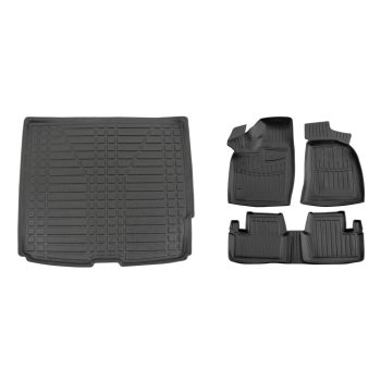   Prémiové gumové autokoberce a gumová vana do kufra Volvo XC90 5 dverí 2015- (egriauto_TLVO102919_3DSRMVO504_1)