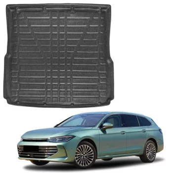   EgriAuto čierna protišmyková vaňa do kufra Volkswagen Passat B9 Kombi 2024-