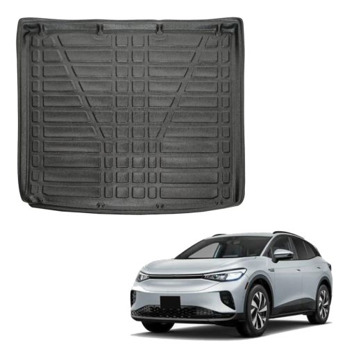 EgriAuto čierna protišmyková gumová vana do kufra VOLKSWAGEN ID.4 2021- (horný kufor)