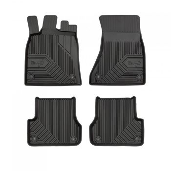   Prémiový 3D s vysokým okrajom Gumové autokoberce Audi A6 C7 2011-2018 upevnenie patentek közötti távolságs of the rear car mat 37 cm