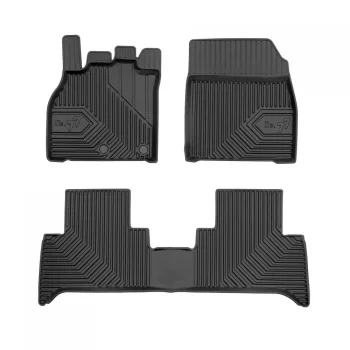   Prémiový 3D s vysokým okrajom Gumové autokoberce RENAULT Grand Scenic II 2009-2016 minivan, verzia s pohyblivou konzolou