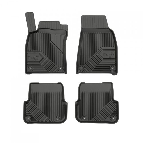 Prémiový 3D s vysokým okrajom Gumové autokoberce Audi A6 C6 2006-2011 facelift utáni, upevnenie patentek közötti távolságs of the rear car mat 34.5 cm