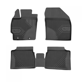   Prémiový 3D s vysokým okrajom Gumové autokoberce TOYOTA Prius III 2009-2015 liftback, upevnenie patentek medzi vzdialenosť 24 cm