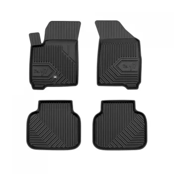   Prémiový 3D s vysokým okrajom Gumové autokoberce Dodge Journey I 2008-2020 crossover, 1. a 2. rad, fixing system kivétel Black Code verzia, jeden klip na strane vodiča