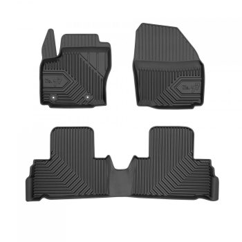   Prémiový 3D s vysokým okrajom Gumové autokoberce FORD S-Max I 2006-2014 minivan, upevnenie patentiek medzi vzdialenosť 25 cm