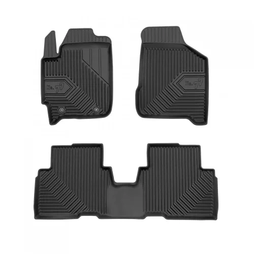 Prémiový 3D s vysokým okrajom Gumové autokoberce Kia Carens II 2002-2008 minivan