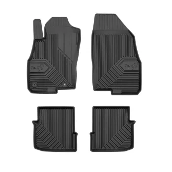   Prémiový 3D s vysokým okrajom Gumové autokoberce FIAT Punto Evo 2009-2012 Hatchback, 3 dverový, okrem verzií s držiakmi na poháre na druhom rade