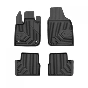   Prémiový 3D s vysokým okrajom Gumové autokoberce FIAT 500e II 2020 Hatchback, Electric