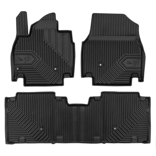 Prémiový 3D s vysokým okrajom Gumové autokoberce Kia EV9 2023 SUV