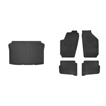   Prémiové gumové koberce a vaňa do kufra Volkswagen Polo Hatchback 3-dverový 2002-2005 (frogum_DZ403116_ET0015_1)