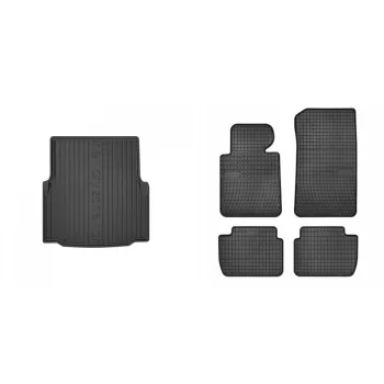   Prémiové gumové koberce a vaňa do kufra BMW 3 serie E46 sedan 4-dverový 1998-2007 (frogum_DZ403543_ET0660_1)