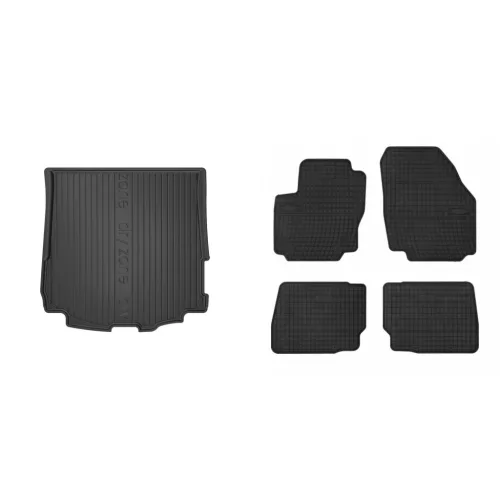 Prémiové gumové koberce a vaňa do kufra Ford Mondeo IV. kombi 5-dverový 2007-2014 (frogum_DZ405301_ET0302_1)