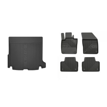   Prémiové gumové autokoberce a gumová vana do kufra Volvo V60 5-dverový 2018- (frogum_DZ405745_77407824_1)