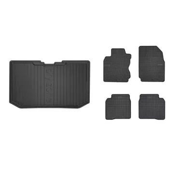   Prémiové gumové koberce a vaňa do kufra Nissan Note 5-dverový 2005-2014 (frogum_DZ405776_ET0453_1)