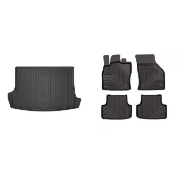   Prémiový gumové autokoberce a gumová vana do kufru VOLKSWAGEN T-Roc 5 Seat 2017- (frogum_DZ413092_77407060_1)