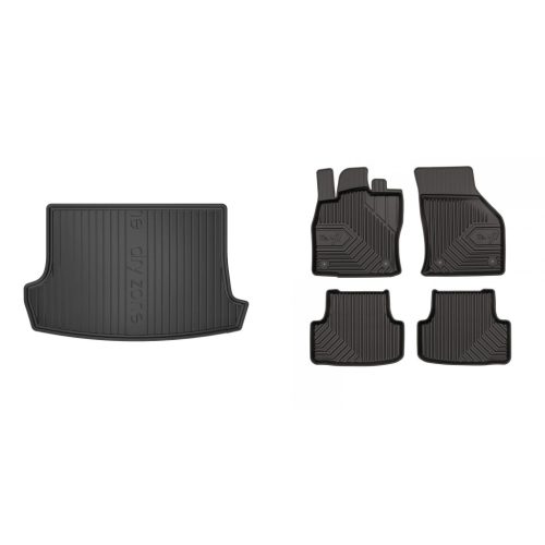 Prémiový gumové autokoberce a gumová vana do kufru VOLKSWAGEN T-Roc 5 Seat 2017- (frogum_DZ413092_77407060_1)