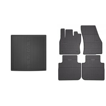   Prémiový gumové autokoberce a gumová vana do kufru VOLKSWAGEN Tiguan All-Space 5-dverový 2015- (frogum_DZ414945_ET445543_1)