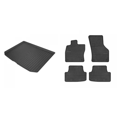 Prémiové gumové autokoberce a gumová vana do kufra Audi A3 Hatchback 3-dverový 2013-2020 (frogum_DZ549024_ET0397_1)