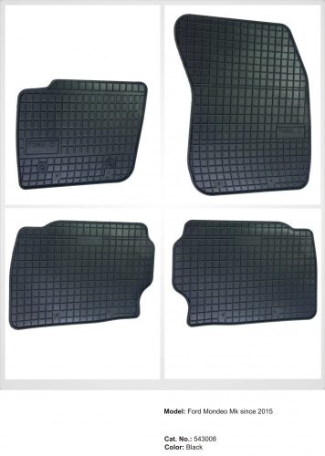 Spevnená pätová zóna Gumové autokoberce FORD Mondeo? MKV 2015- (543008)