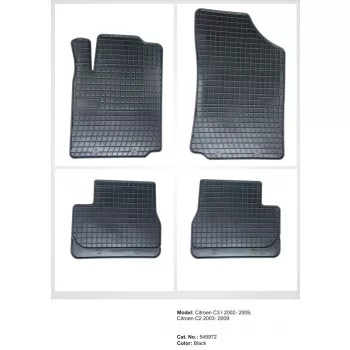   Gumové koberce so spevnenými rohmi CITROEN C2 2003-2009/CITROEN C3 I 2002-2009 (545972)