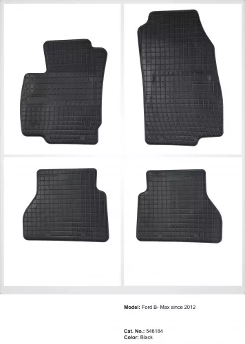 Spevnená pätová zóna Gumové autokoberce FORD B-Max 2012- (546184)