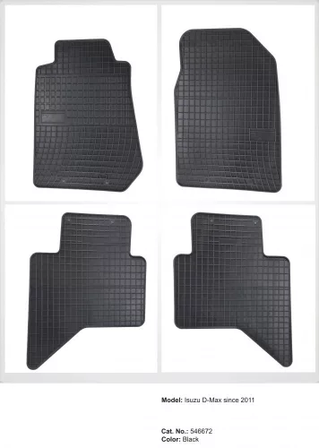 Gumové koberce so spevnenými rohmi ISUZU D-MAX 2011- (546672)