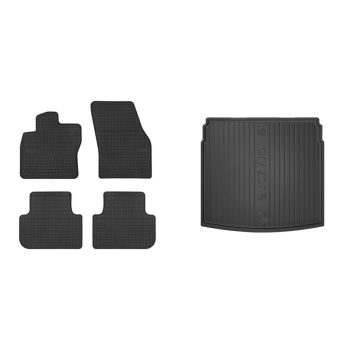   Prémiový gumové autokoberce a gumová vana do kufru VOLKSWAGEN Tiguan All-Space 5-dverový 2015- (frogum_ET547563_DZ414921_1)