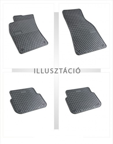 Spevnená pätová zóna predný Gumové autokoberce HYUNDAI H-1 2008- Hyundai Travel 2008- Hyundai Cargo 2008- (D00438)