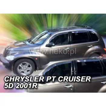   Heko 4-dielne deflektory okien Chrysler PT Cruiser 5-dverový 1999-2008 (10405)