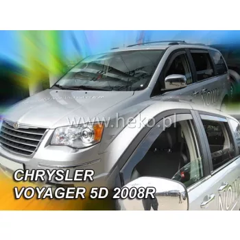   Heko 2 viaczložkový Deflektor vetra Chrysler Voyager 5-dverový 2008-, Lancia Voyager 5-dverový 2011- (10412)