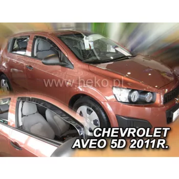   Heko 2-dielne deflektory okien Chevrolet Aveo 5-dverový hatchback 2011- (10534)